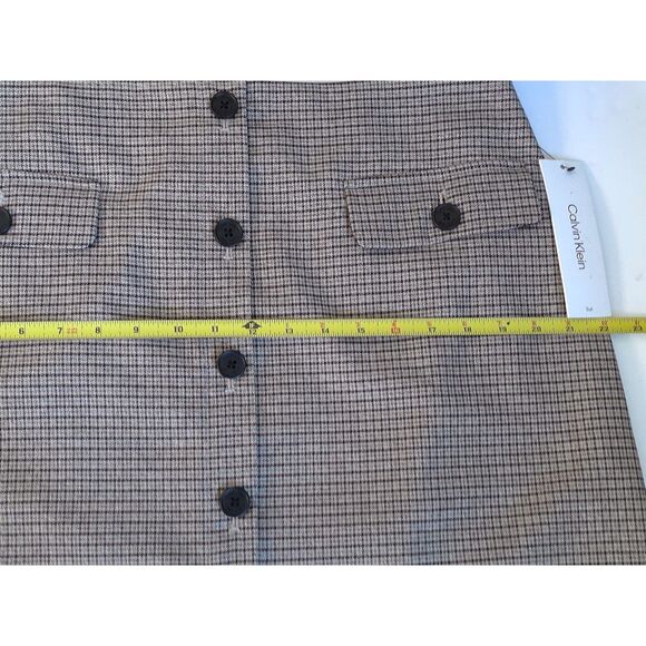 NWT Calvin Klein Suit‎ Skirt | Size 14 | Professional Houndstooth Pencil Skirt - Picture 11 of 11